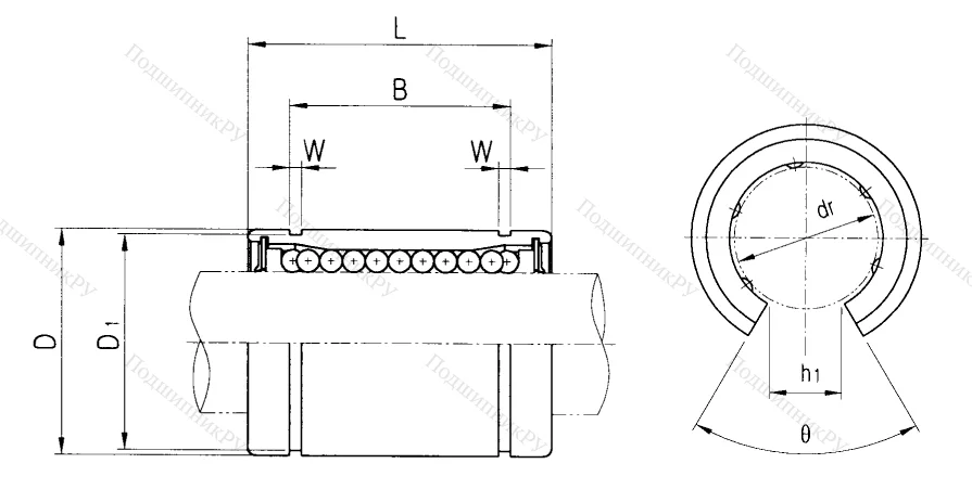 Подшипник LM 25 UU OP в Уфе