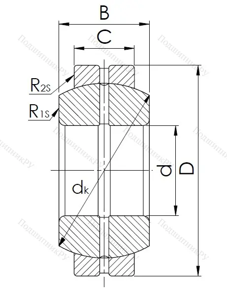 Шарнирный подшипник GE 55 ES в Уфе