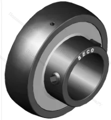 Высокотемпературный корпусной подшипник UC 203 BHTS ZZ GR CG 350° BECO в Уфе