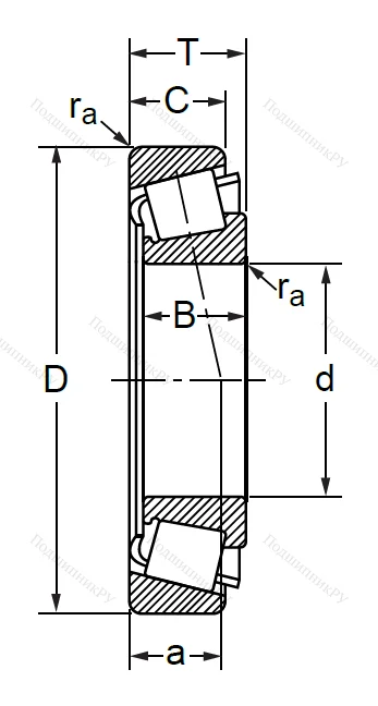 Конический роликовый подшипник 7509-6 A в Уфе