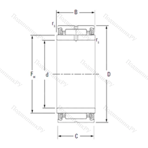 Подшипник игольчатый радиальный NA 4902,2RS от производителя  KOYO Подшипник игольчатый радиальный NA 4902,2RS от производителя  KOYO
