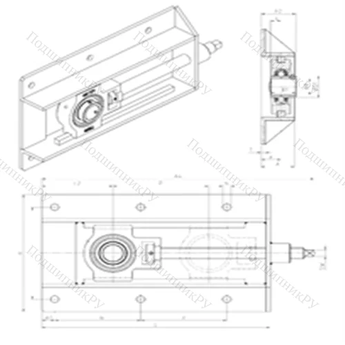 Подшипниковый узел шариковый радиальный UCT 202+WB от производителя  SNR
