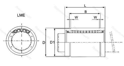 Подшипник LME 12 UU в Уфе