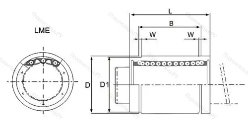 Подшипник LM 25 UU в Уфе