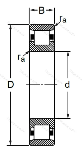 Цилиндрический роликовый подшипник 2619 (N 2319) в Уфе