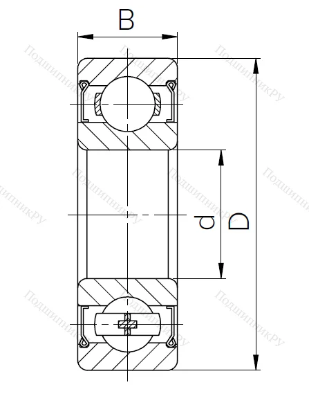 Шариковый однорядный подшипник 80101 (6001 ZZ) в Уфе