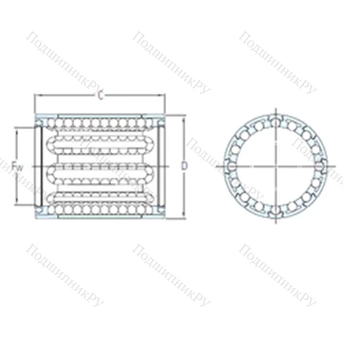 Подшипник шариковый линейный LBBR 3/HV 6 от производителя  SKF