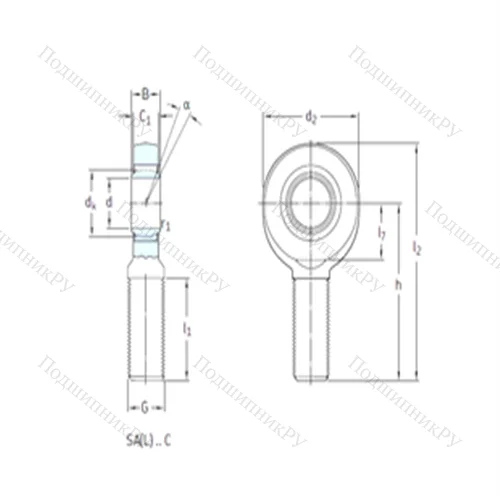 Подшипник скольжения сферический SAL 25C