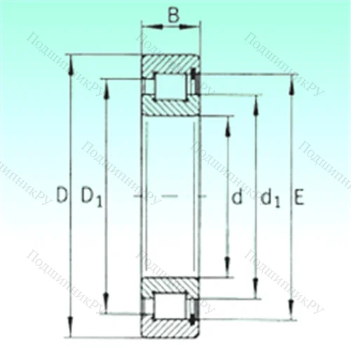 Подшипник роликовый радиальный SL 183072