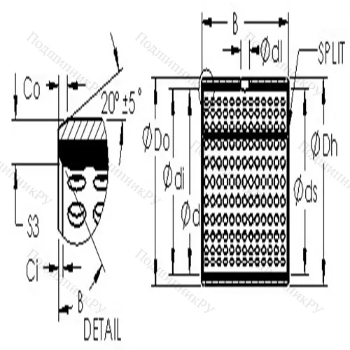 Втулка скольжения AST 800 13560 от производителя  AST Втулка скольжения AST 800 13560 от производителя  AST
