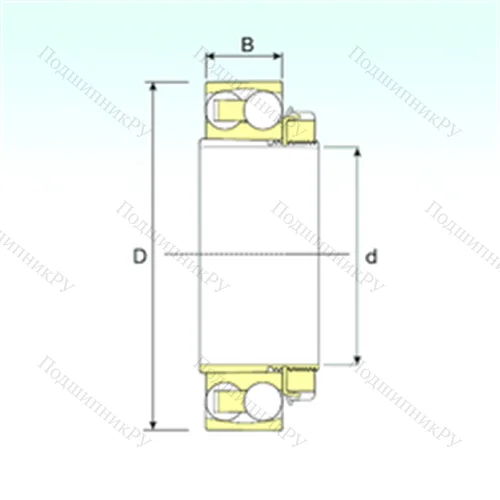 Подшипник шариковый радиальный самоцентрирующийся 1319 K+H 319