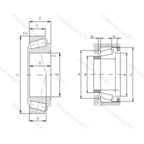 Подшипник роликовый радиально-упорный 33122A от производителя  ZVL