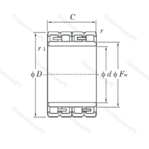 Подшипник роликовый радиальный 313812W