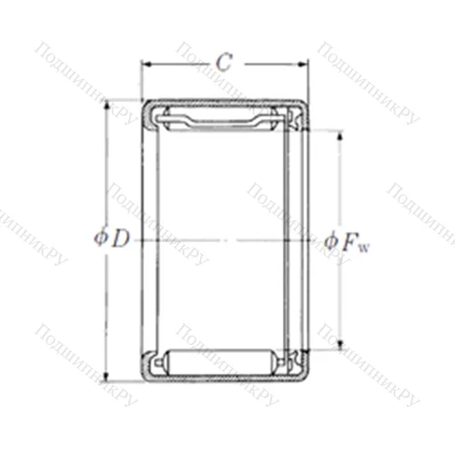 Подшипник игольчатый радиальный FJT-2214