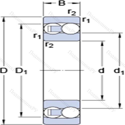 Самоустанавливающиеся шарикоподшипники с цилиндрическими и коническими отверстиями 1213 ETN 9