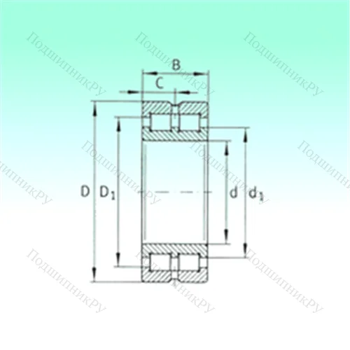 Подшипник роликовый радиальный SL 014938 от производителя  NBS