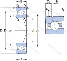 Подшипник 7009 CE/HCP 4AL 1