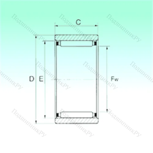 Подшипник игольчатый радиальный RNAO 40x55x20 от производителя  NBS