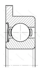 Подшипник  3860093 размер 3x8x4