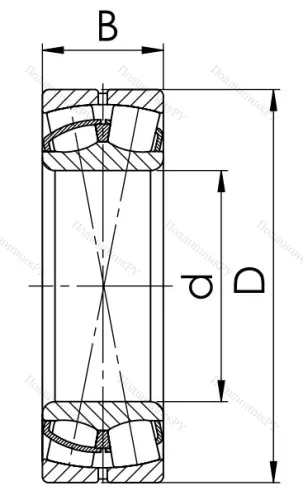 Сферический роликовый подшипник 53516 АН (22216 CCW 33) в Уфе