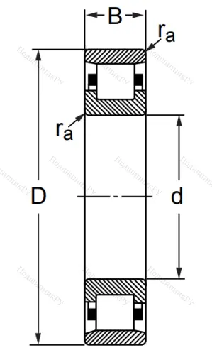 Цилиндрический роликовый подшипник 2313 KM (N 313) в Уфе