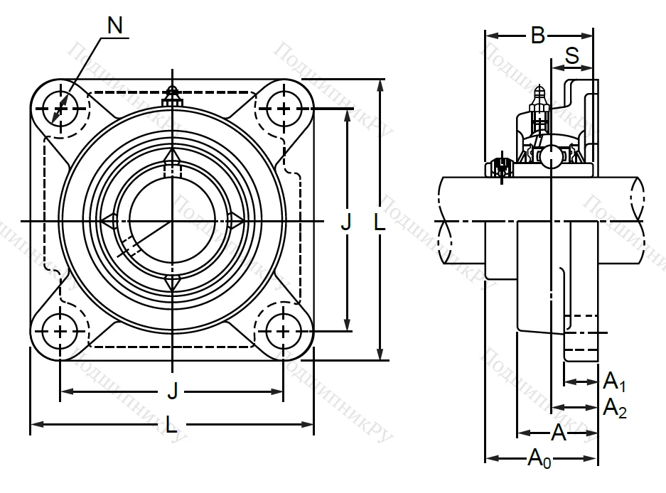 Подшипниковый корпус  F 206 в Уфе