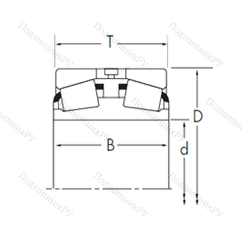 Подшипник роликовый радиально-упорный H 239649D/H 239612+H 239612EE