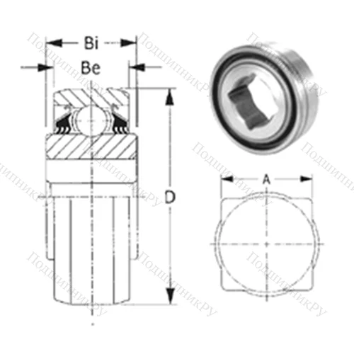 Подшипник шариковый радиальный W 208PP 11 от производителя  CYSD