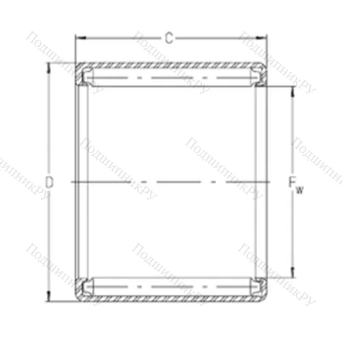Подшипник игольчатый радиальный S 2812