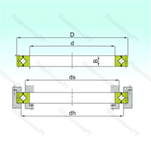 Подшипник роликовый опорно-поворотный CRBC 12025 от производителя  ISB
