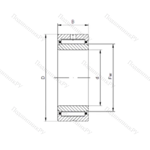 Подшипник игольчатый радиальный NA 4984 от производителя  CX