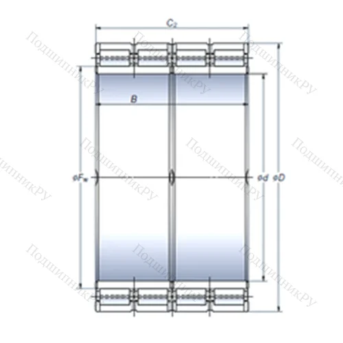 Подшипник роликовый радиальный STF 725RV 1012g