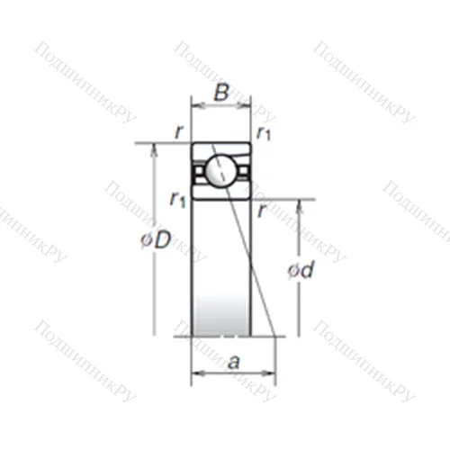 Подшипник шариковый радиально-упорный 150BNR 19H