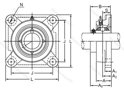 Подшипниковый корпус  F 206 в Уфе