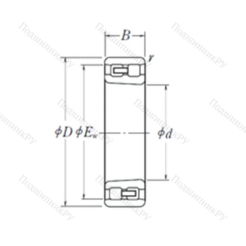 Подшипник роликовый радиальный NN 3005 K