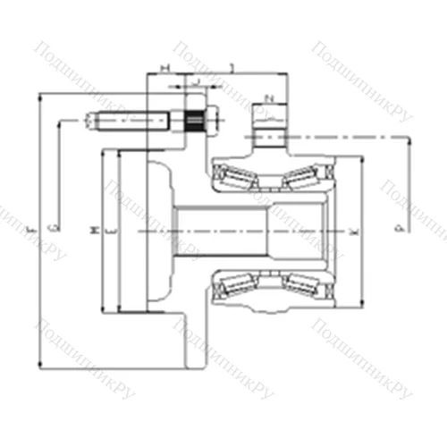 Подшипник шариковый радиально-упорный IJ 223003 от производителя  ILJIN