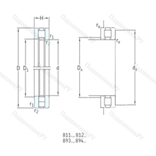 Подшипник роликовый упорный 81115TN от производителя  SKF