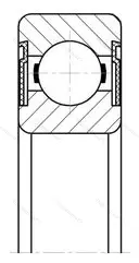 Модификация подшипника 5-180203С4 размер 17x40x12 от производителя  ГПЗ-4