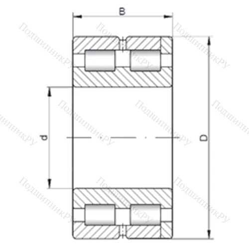 Подшипник роликовый радиальный NNC 4832 V от производителя  CX