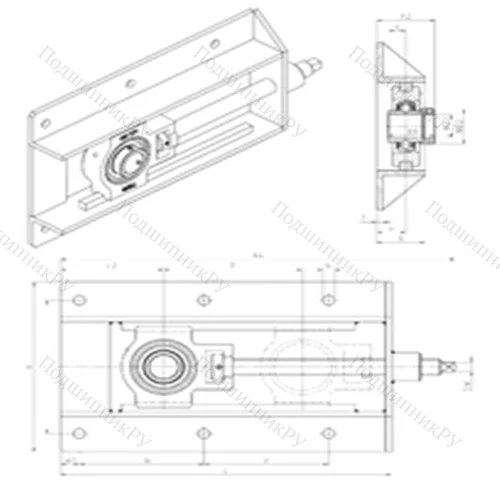 Подшипниковый узел шариковый радиальный EXT 202+WB от производителя  SNR