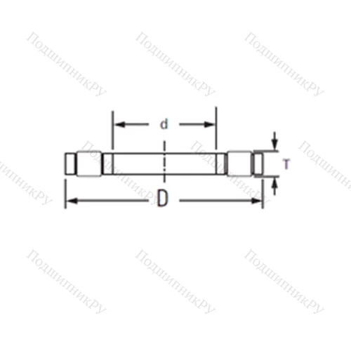 Подшипник роликовый упорный K,81108LPB от производителя  KOYO