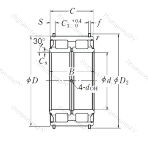Подшипник роликовый радиальный RS-5052NR