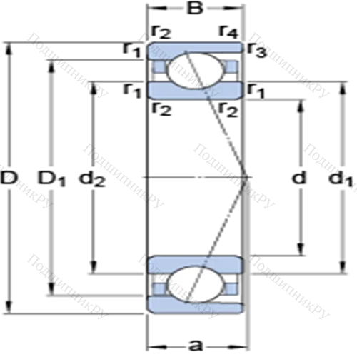 Прецизионные радиально-упорные шарикоподшипники 7215 CD/P 4A от производителя  SKF Прецизионные радиально-упорные шарикоподшипники 7215 CD/P 4A от производителя  SKF