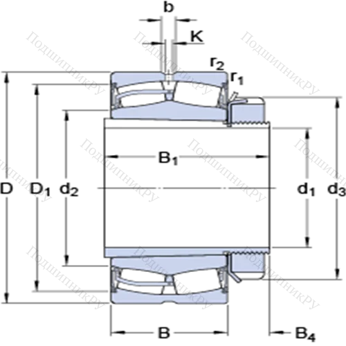 Сферические роликоподшипники на закрепительной втулке 23240-2CS 5K/VT 143 + H 2340 L
