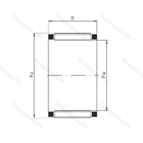 Подшипник игольчатый радиальный K 50x55x20 от производителя  CX
