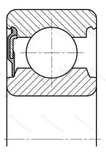Подшипник 6311 RS размер 55x120x29 от производителя  SKF