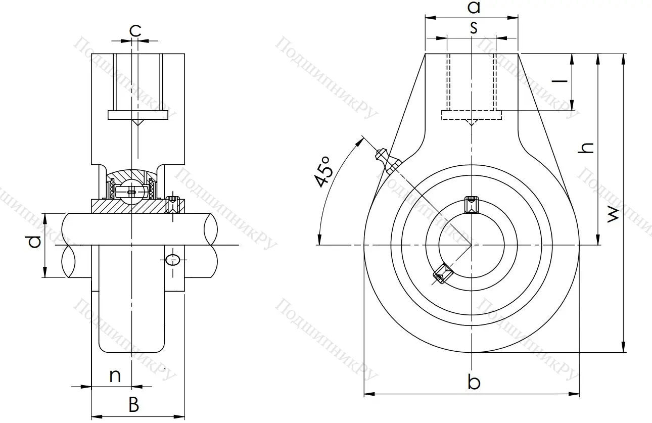 Подшипниковый узел UCHA 204 (UCHB 204) в Уфе