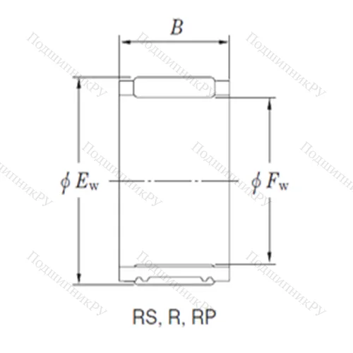 Подшипник игольчатый радиальный RSU 333722F от производителя  KOYO Подшипник игольчатый радиальный RSU 333722F от производителя  KOYO