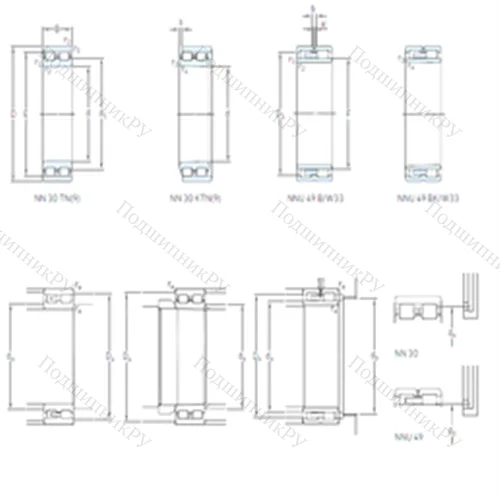 Подшипник роликовый радиальный NNU 4928 BK/SPW 33 от производителя  SKF