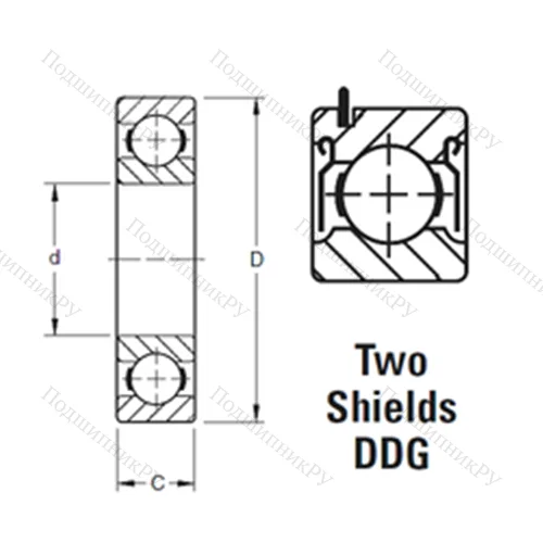 Подшипник шариковый радиальный 9106KDDG